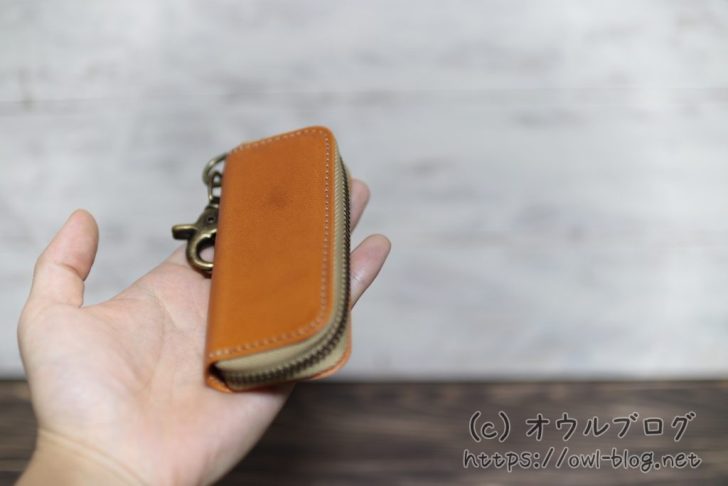 レザークラフト優のキーケースのサイズ