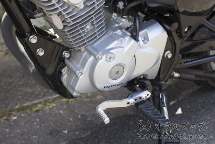 CBF125Tのペダルをシフトペダルに変更
