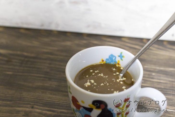 MCTパウダーを入れたコーヒー