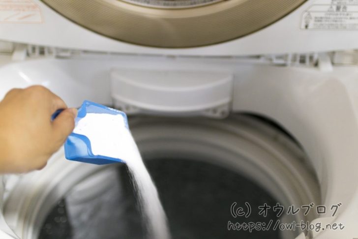 洗濯槽に入れるオキシクリーンの量について