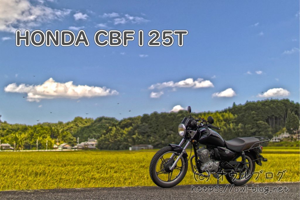 HONDA CBF125Tの麦畑風景