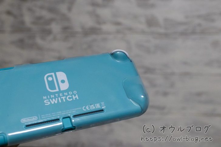 シリコンカバー装着後の裏面