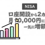 積み立てNISA2ヵ月目 ワンコインから１万円投資に増額！