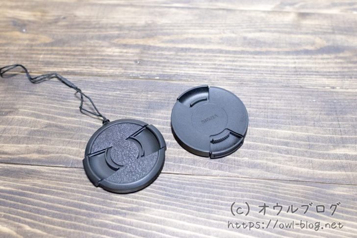 HAKUBAレンズキャップとSIGMAレンズキャップの比較（表）