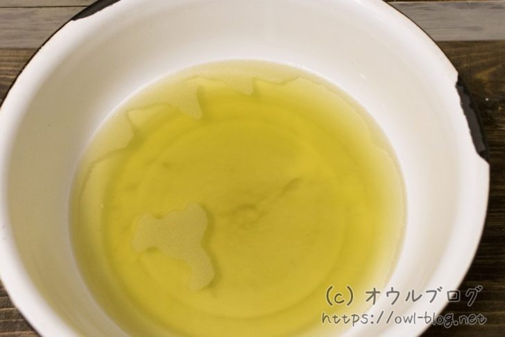 液体中性洗剤で出た塗料