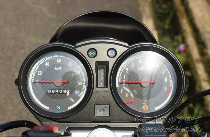 CBF125T 2年経過時のメーター